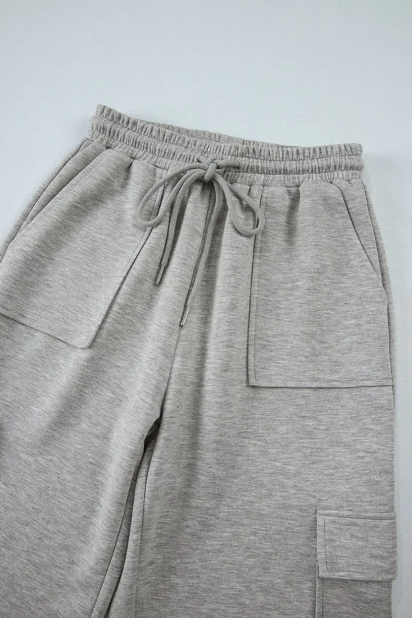 Multi Pockets High Waist Wide Leg Workout Pants